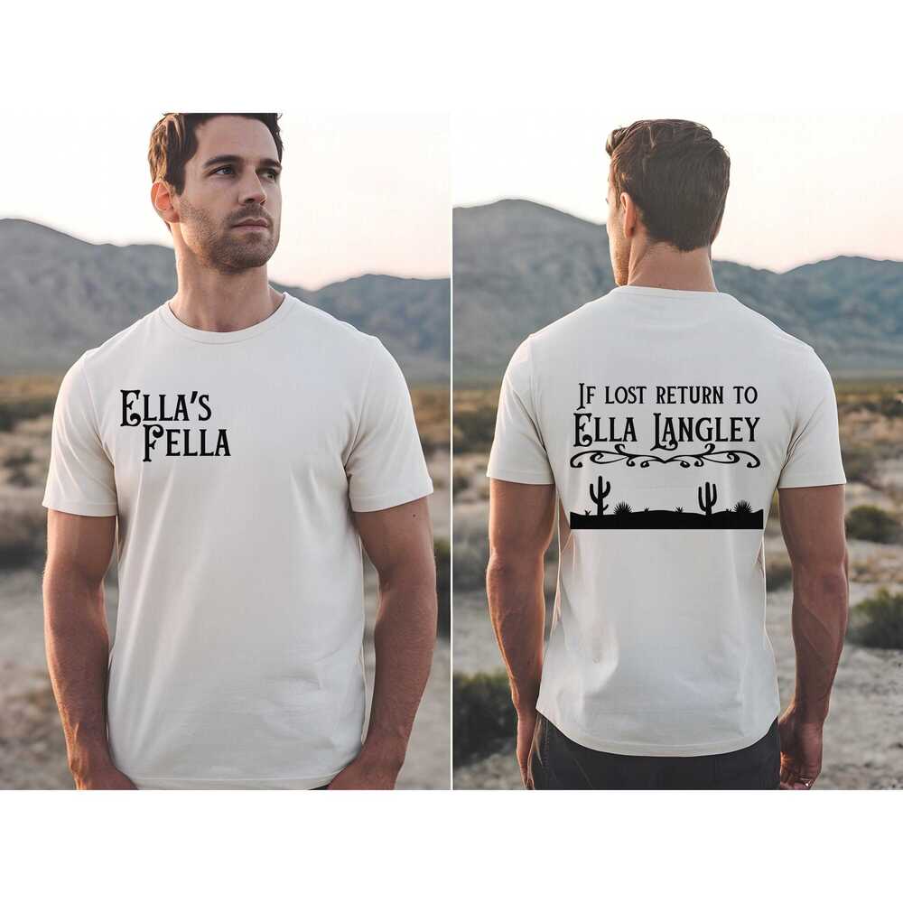 Ella Langley Unisex White Shirt 2 Sided